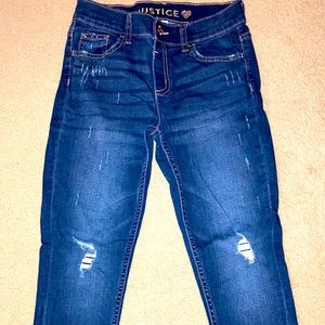 Girls size 12 jeans from Justice.
